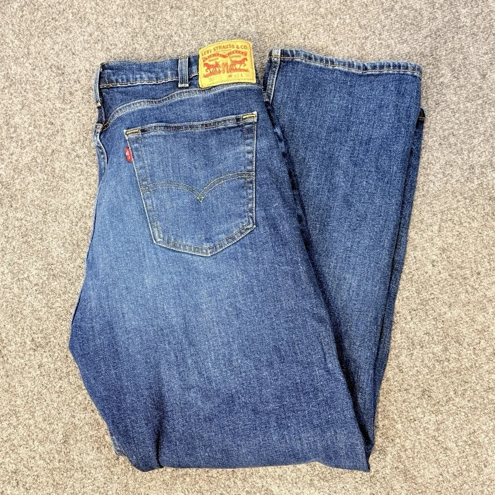 Levi's 505 Jeans Men's 40x30 Straight Leg Regular Fit Medium Wash Denim Stretch
